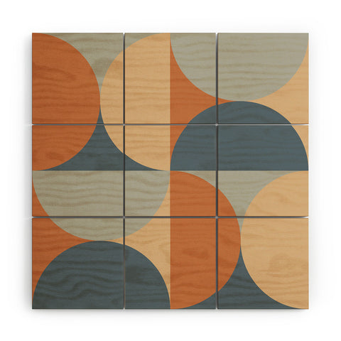 Colour Poems Colorful Geometric Shapes LI Wood Wall Mural