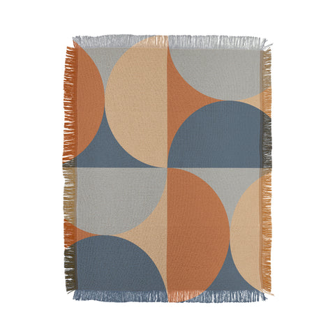 Colour Poems Colorful Geometric Shapes LI Throw Blanket