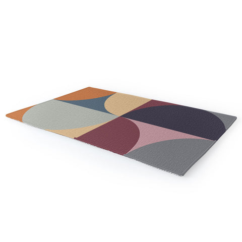 Colour Poems Colorful Geometric Shapes LII Area Rug