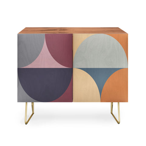 Colour Poems Colorful Geometric Shapes LII Credenza