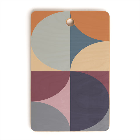 Colour Poems Colorful Geometric Shapes LII Cutting Board Rectangle