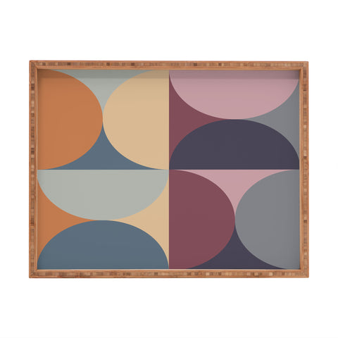 Colour Poems Colorful Geometric Shapes LII Rectangular Tray
