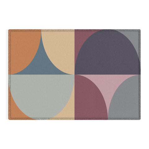 Colour Poems Colorful Geometric Shapes LII Outdoor Rug
