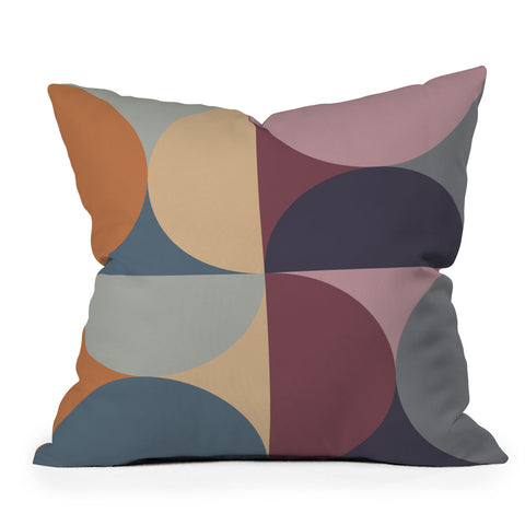 Colour Poems Colorful Geometric Shapes LII Outdoor Throw Pillow
