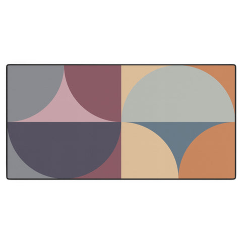 Colour Poems Colorful Geometric Shapes LII Desk Mat