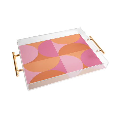 Colour Poems Colorful Geometric Shapes XLVI Acrylic Tray