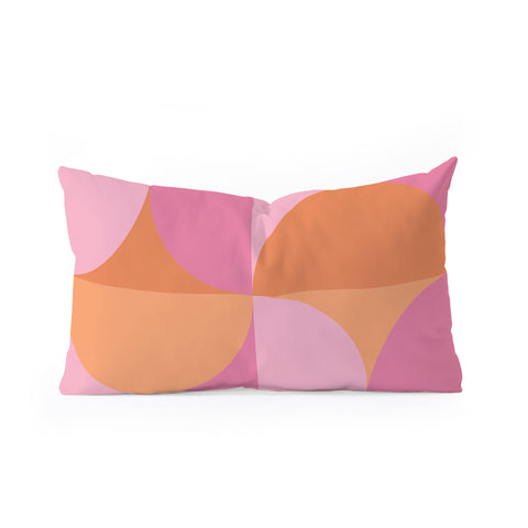 Colour Poems Colorful Geometric Shapes XLVI Oblong Throw Pillow