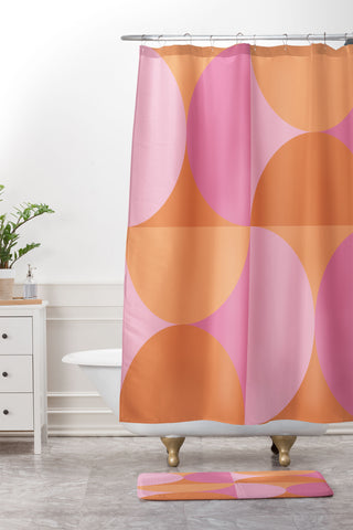 Colour Poems Colorful Geometric Shapes XLVI Shower Curtain And Mat