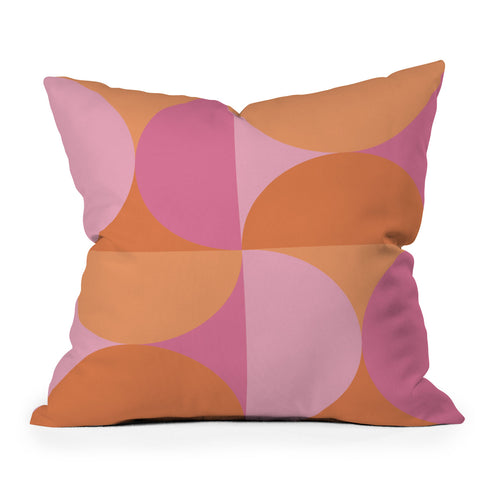 Colour Poems Colorful Geometric Shapes XLVI Throw Pillow