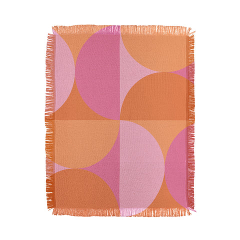 Colour Poems Colorful Geometric Shapes XLVI Throw Blanket