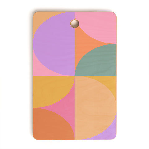 Colour Poems Colorful Geometric Shapes XXI Cutting Board Rectangle