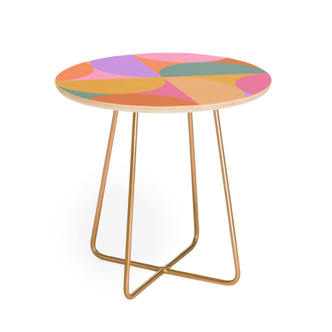 Colour Poems Colorful Geometric Shapes XXI Round Side Table