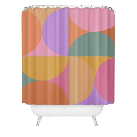 Colour Poems Colorful Geometric Shapes XXI Shower Curtain