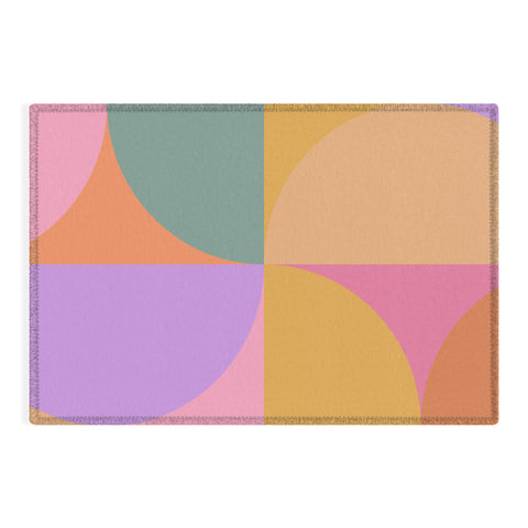 Colour Poems Colorful Geometric Shapes XXI Outdoor Rug