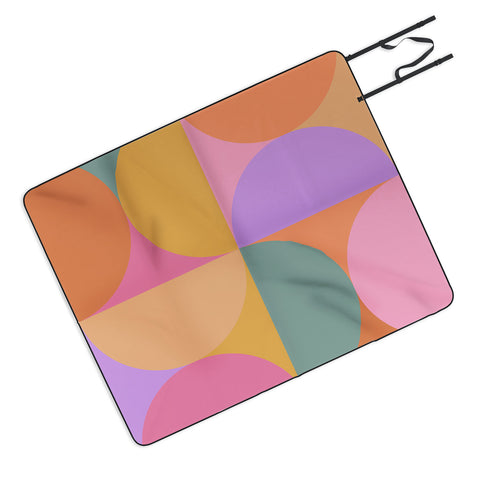 Colour Poems Colorful Geometric Shapes XXI Picnic Blanket