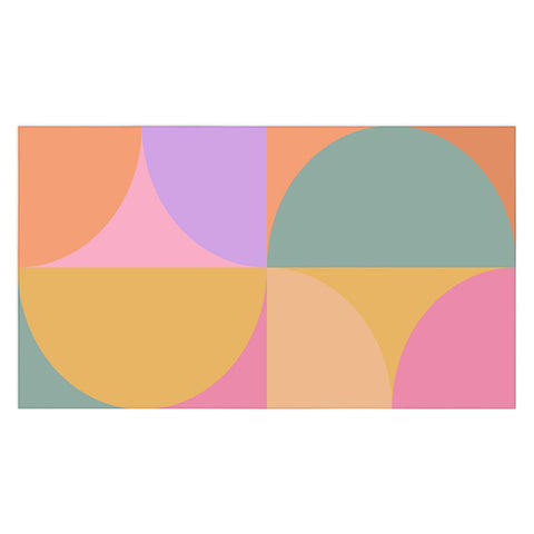 Colour Poems Colorful Geometric Shapes XXI Tablecloth