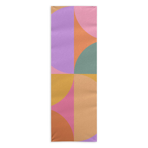 Colour Poems Colorful Geometric Shapes XXI Yoga Towel