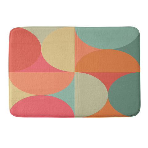 Colour Poems Colorful Geometric Shapes XXV Memory Foam Bath Mat