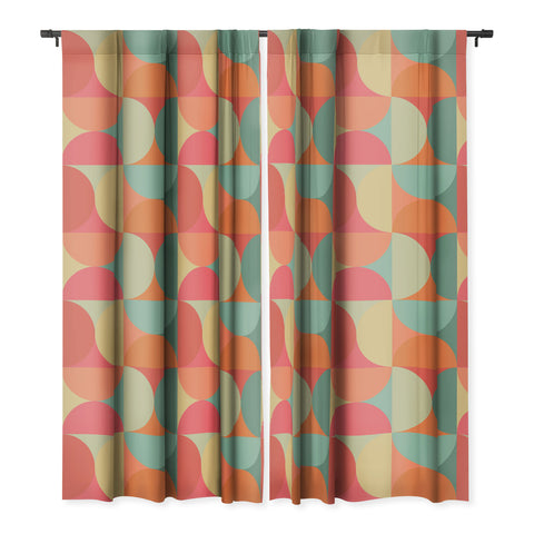 Colour Poems Colorful Geometric Shapes XXV Blackout Window Curtain