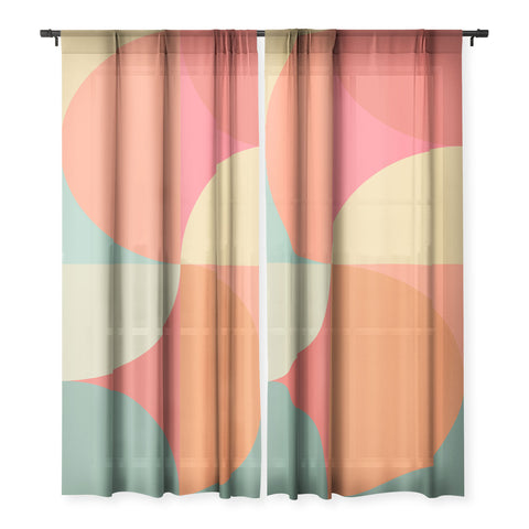 Colour Poems Colorful Geometric Shapes XXV Sheer Non Repeat