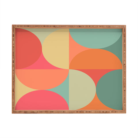 Colour Poems Colorful Geometric Shapes XXV Rectangular Tray