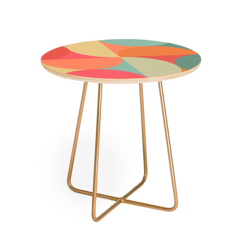 Colour Poems Colorful Geometric Shapes XXV Round Side Table