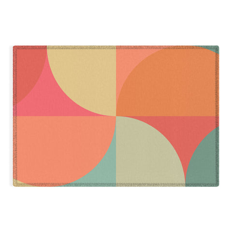 Colour Poems Colorful Geometric Shapes XXV Outdoor Rug