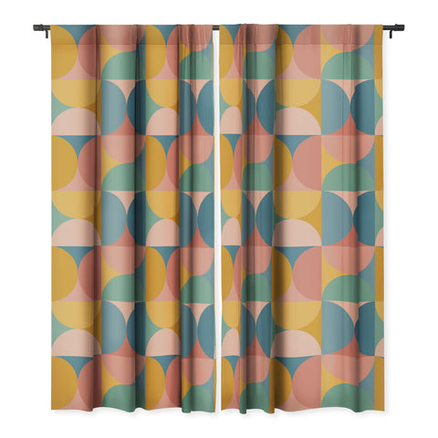 Colour Poems Colorful Geometric Shapes XXVI Blackout Window Curtain