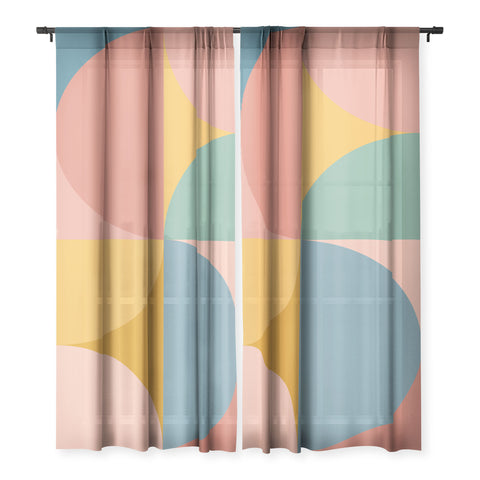 Colour Poems Colorful Geometric Shapes XXVI Sheer Non Repeat