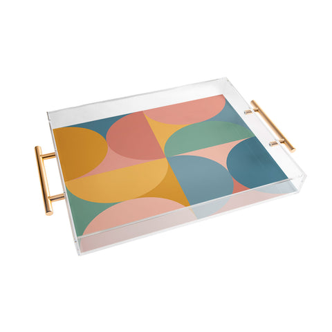 Colour Poems Colorful Geometric Shapes XXVI Acrylic Tray
