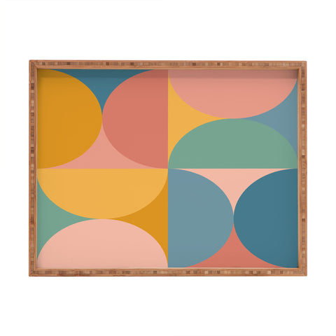 Colour Poems Colorful Geometric Shapes XXVI Rectangular Tray