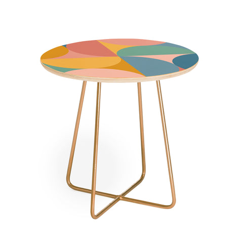Colour Poems Colorful Geometric Shapes XXVI Round Side Table