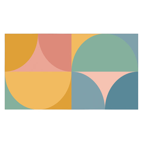 Colour Poems Colorful Geometric Shapes XXVI Tablecloth