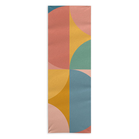 Colour Poems Colorful Geometric Shapes XXVI Yoga Towel