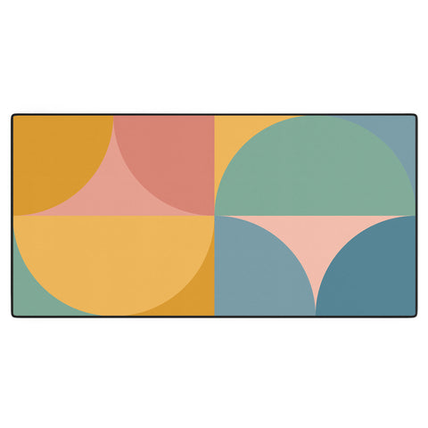 Colour Poems Colorful Geometric Shapes XXVI Desk Mat