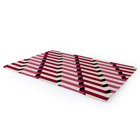 Colour Poems Columns Pattern I Area Rug