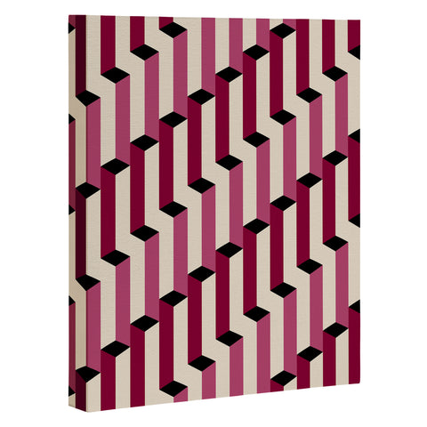 Colour Poems Columns Pattern I Art Canvas