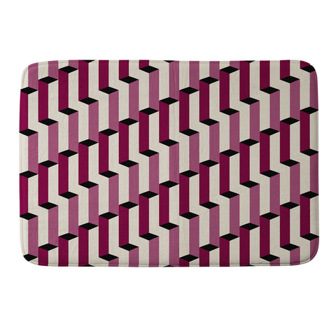 Colour Poems Columns Pattern I Memory Foam Bath Mat