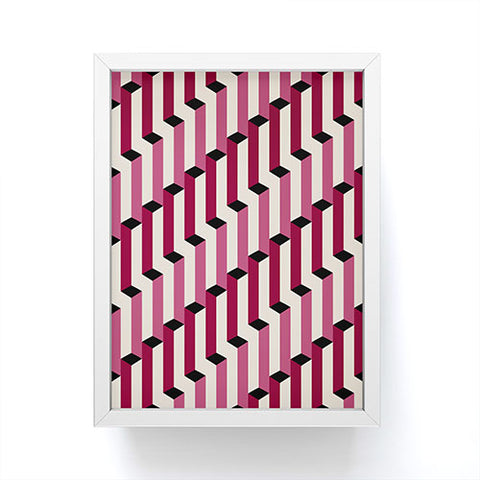 Colour Poems Columns Pattern I Framed Mini Art Print