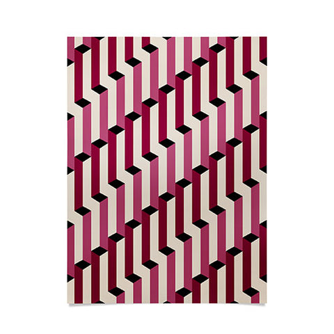 Colour Poems Columns Pattern I Poster