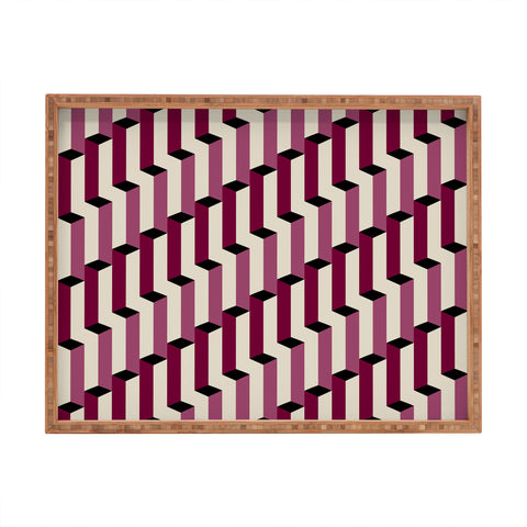 Colour Poems Columns Pattern I Rectangular Tray