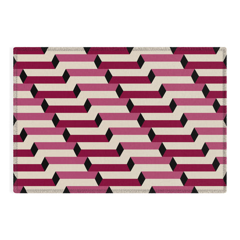 Colour Poems Columns Pattern I Outdoor Rug