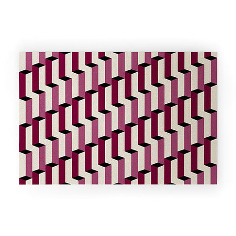 Colour Poems Columns Pattern I Welcome Mat