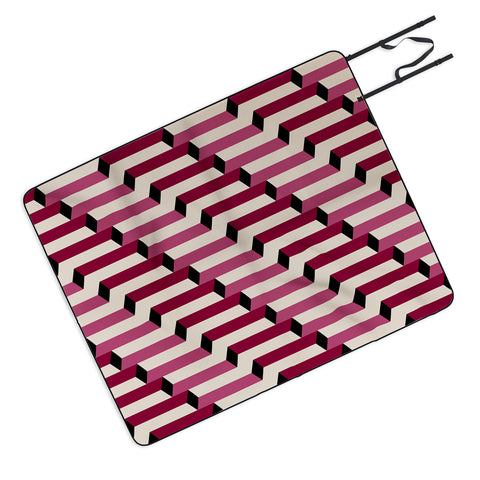 Colour Poems Columns Pattern I Picnic Blanket