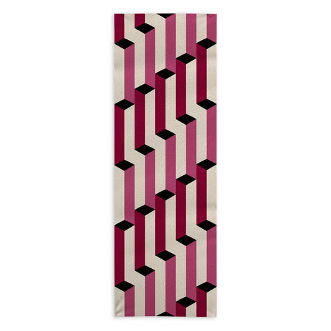Colour Poems Columns Pattern I Yoga Towel