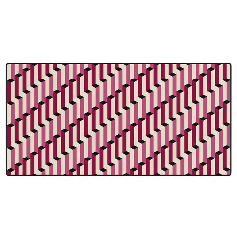 Colour Poems Columns Pattern I Desk Mat