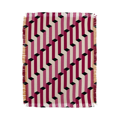 Colour Poems Columns Pattern I Throw Blanket