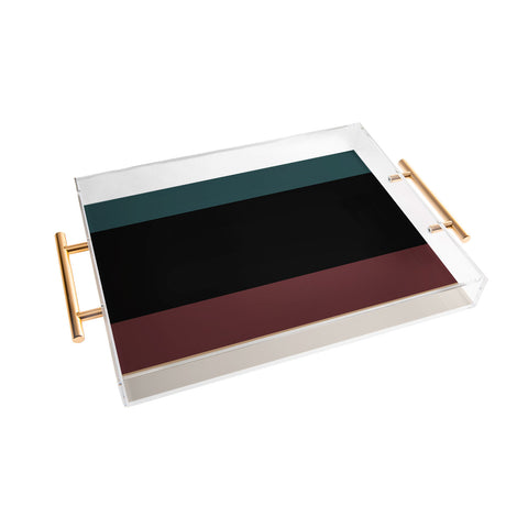 Colour Poems Contemporary Color Block II Acrylic Tray