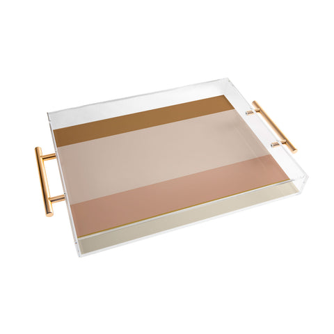 Colour Poems Contemporary Color Block IV Acrylic Tray
