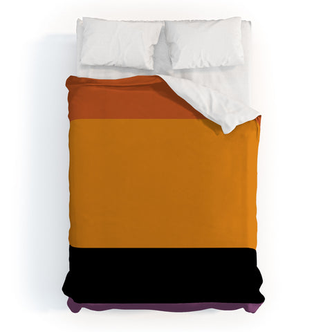 Colour Poems Contemporary Color Block IX Duvet Cover